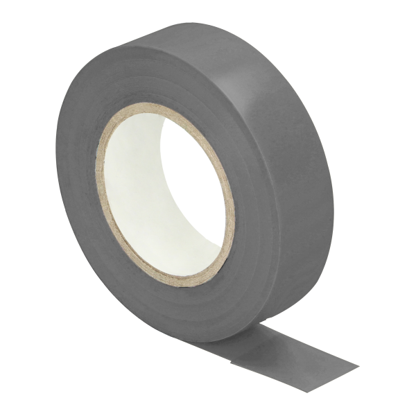 Insulation tape, flame-retardant, gray 19mm wide, 0.13mm thick, 20m long
