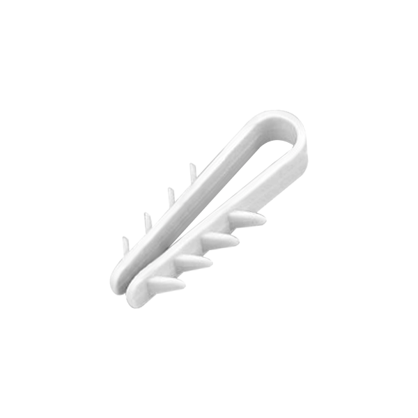 Quick-fix cable grip, round cable ∅ 5mm, white, 100 pcs