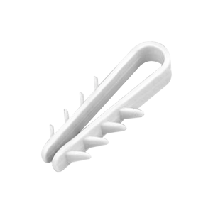 Quick-fix cable grip, round cable ∅ 8mm, white, 100 pcs