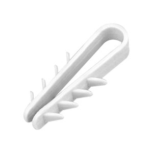 Quick-fix cable grip, round cable ∅ 12mm, white, 100 pcs