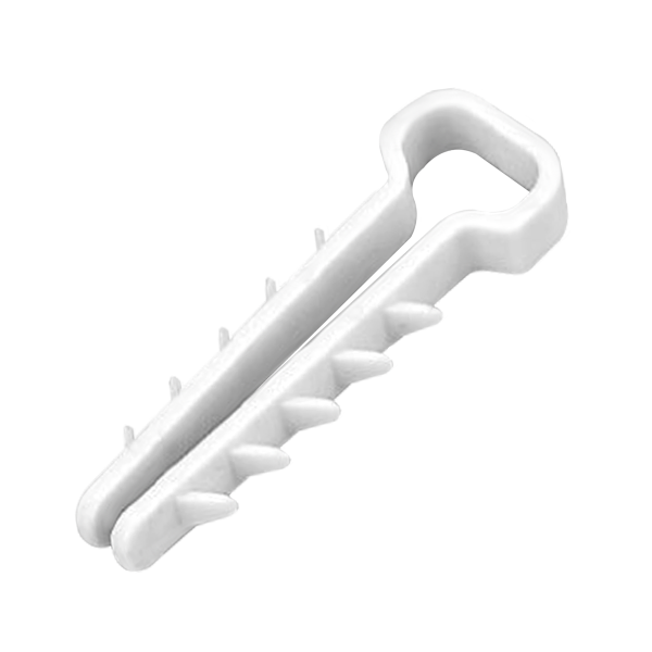 Quick-fix cable grip, flat cable 13x7mm, white, 20 pcs Quick-fix cable grip, flat cable 13x7mm, white, 20 pcs