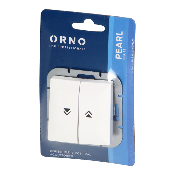 Łącznik roletowy p/t Pearl, 10A, 250V, WP-10P, biały