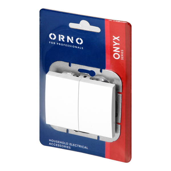 Łącznik p/t świecznikowy Onyx, 10A, 250V, WP-2O, biały