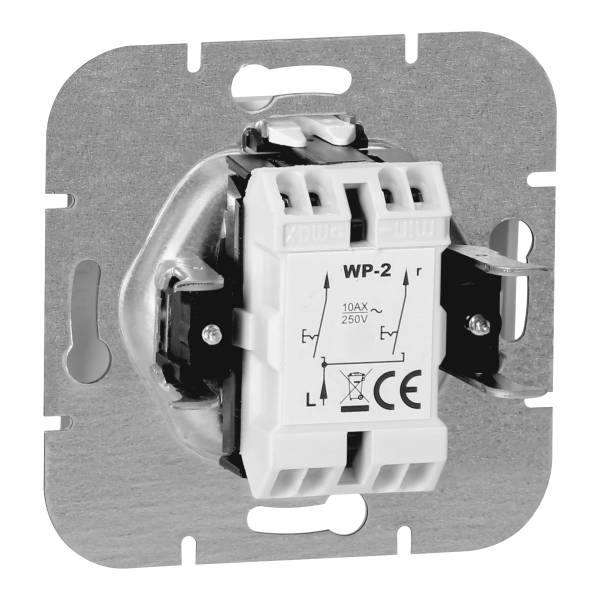 Łącznik p/t świecznikowy Onyx, 10A, 250V, WP-2O, biały