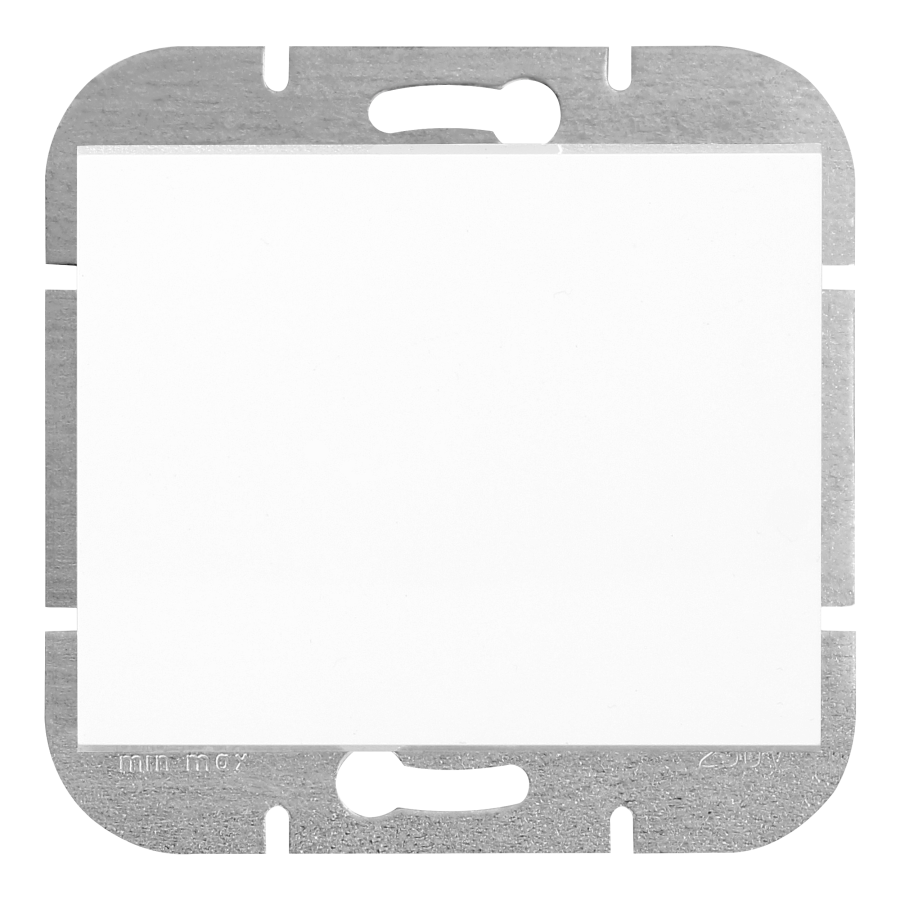 Flush-mounted doorbell button Onyx, 10A, 250V, WP-6/7O, white