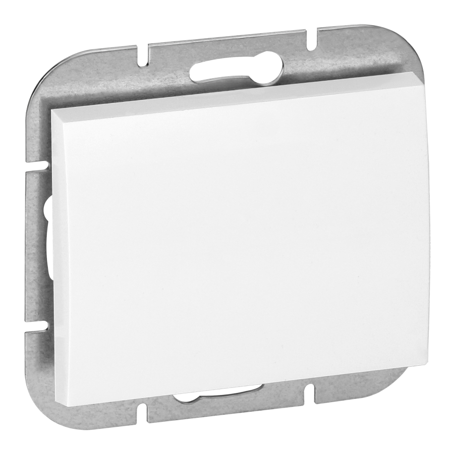 Flush-mounted doorbell button Onyx, 10A, 250V, WP-6/7O, white