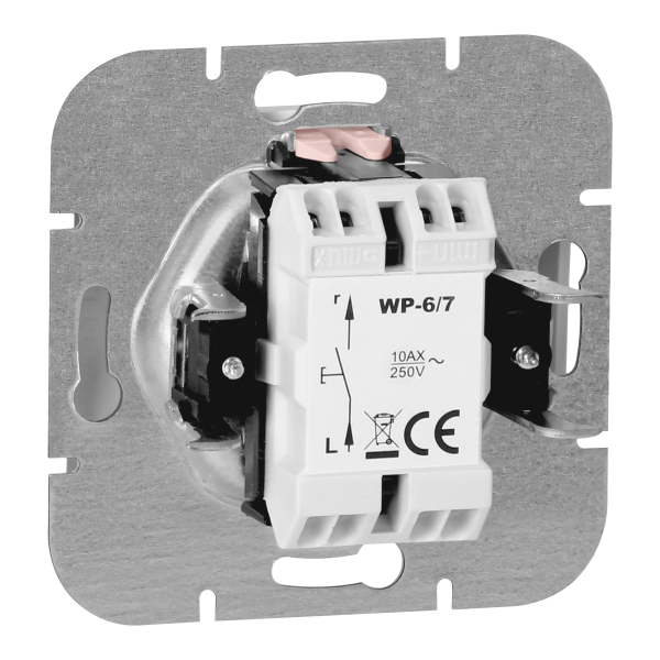 Przycisk dzwonek p/t Onyx, 10A, 250V, WP-6/7O, biały