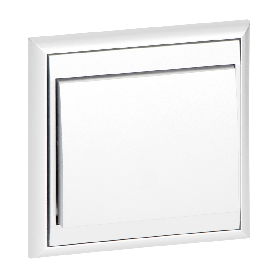 Flush-mounted three-way switch Luna, 10A, 250V, WP-5L, white