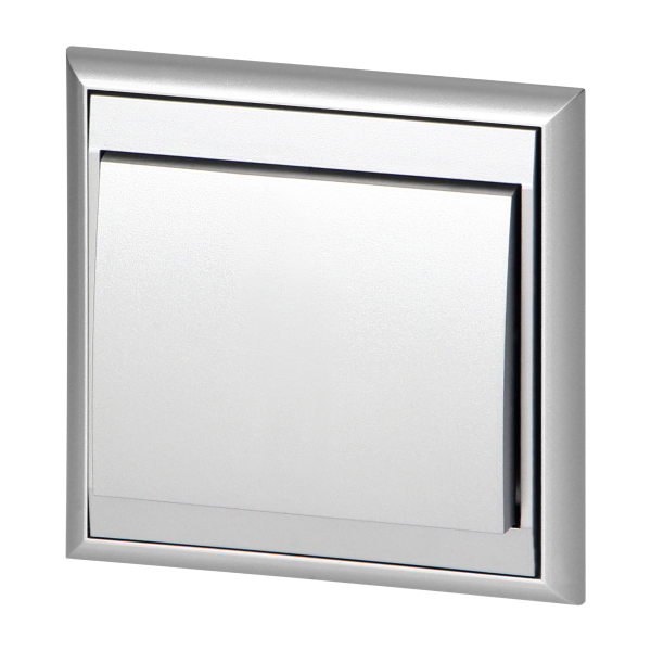 Flush-mounted three-way switch Luna, 10A, 250V, WP-5L, silver