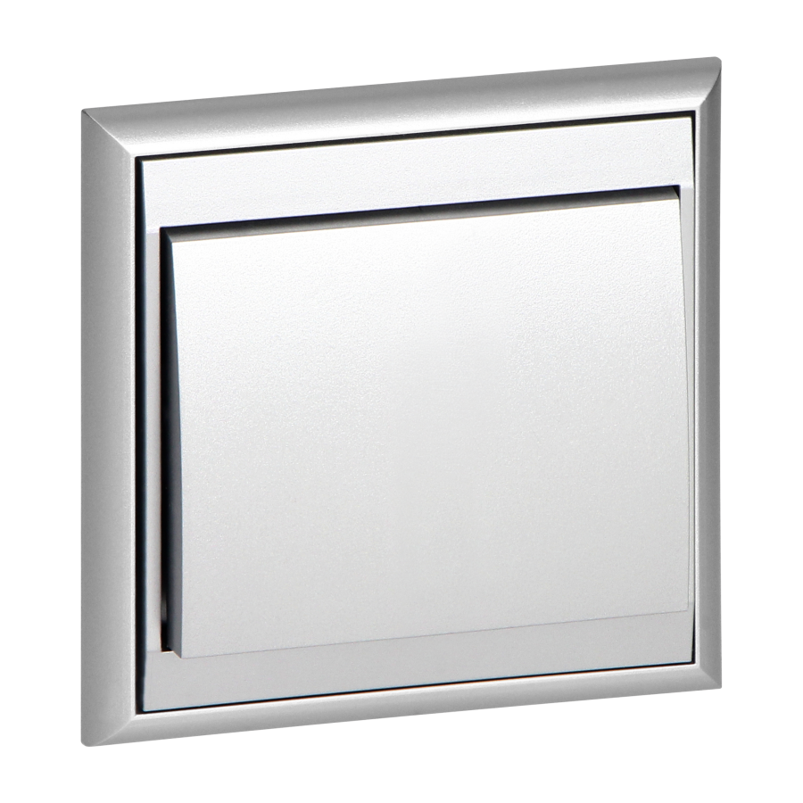 Łącznik p/t schodowy Luna, 10A, 250V, WP-5L, srebrny