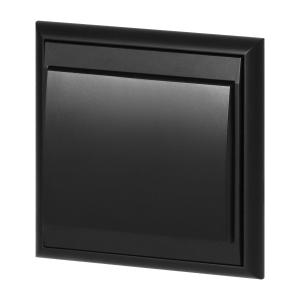 Flush-mounted three-way switch Luna, 10A, 250V, WP-5L, black