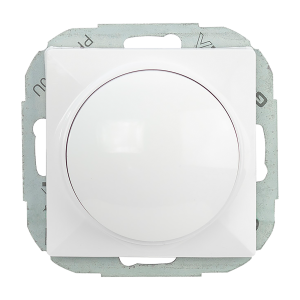 Ściemniacz obrotowy LED Pearl, 230V, 50Hz, Pmin:3W, Pmax:35W, SO-1P/LED, biały