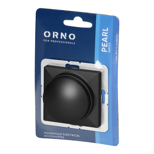 LED rotary dimmer Pearl, 230V, 50Hz, Pmin:3W, Pmax:35W, SO-1P/LED, black