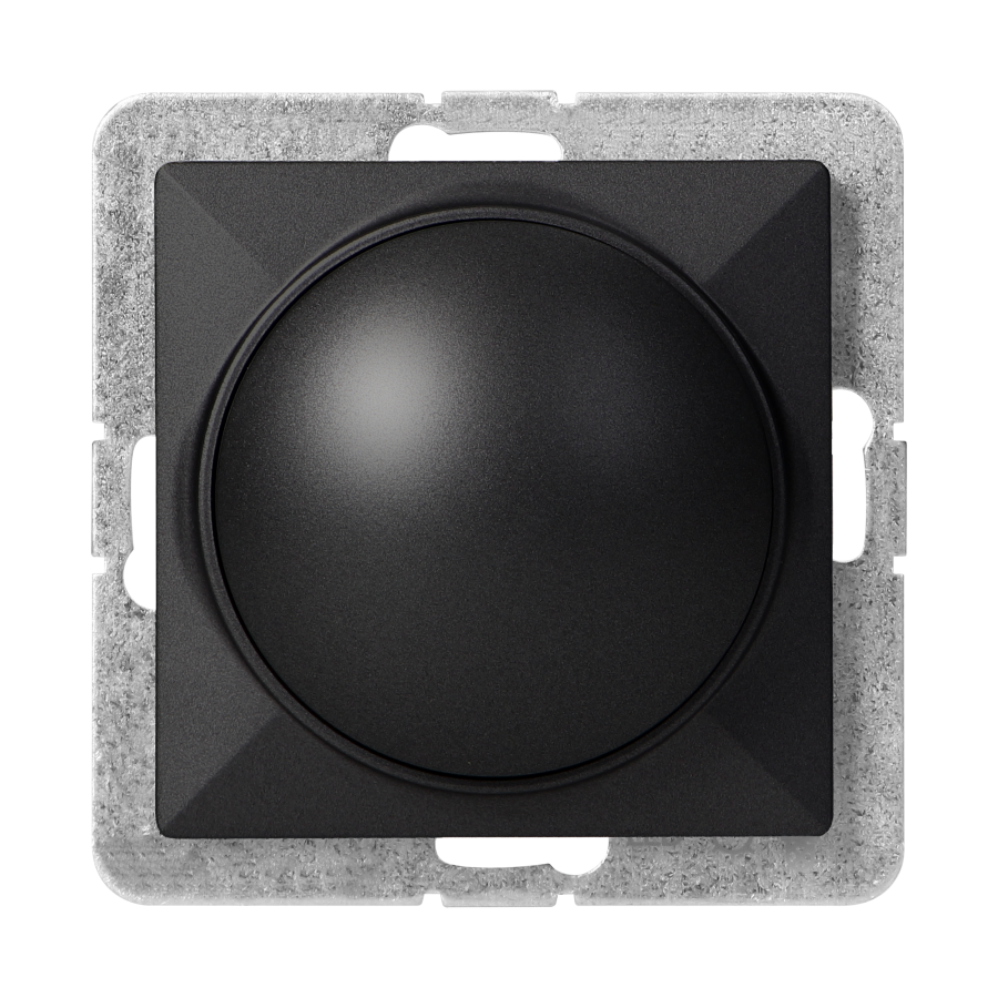 LED rotary dimmer Pearl, 230V, 50Hz, Pmin:3W, Pmax:35W, SO-1P/LED, black