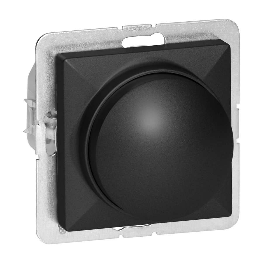 LED rotary dimmer Pearl, 230V, 50Hz, Pmin:3W, Pmax:35W, SO-1P/LED, black