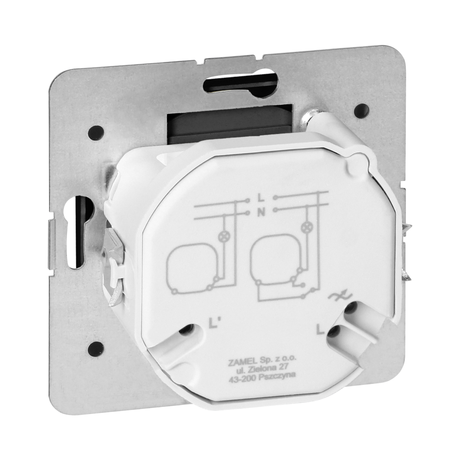 Ściemniacz obrotowy LED Pearl, 230V, 50Hz, Pmin:3W, Pmax:35W, SO-1P/LED, czarny