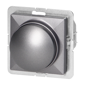 Ściemniacz obrotowy LED Pearl, 230V, 50Hz, Pmin:3W, Pmax:35W, SO-1P/LED, antracyt