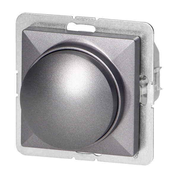 LED rotary dimmer Pearl, 230V, 50Hz, Pmin:3W, Pmax:35W, SO-1P/LED, anthracite