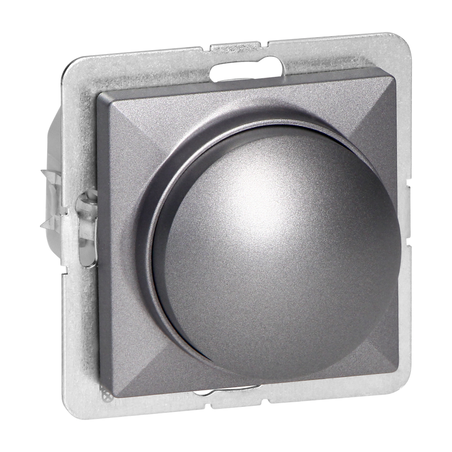 LED rotary dimmer Pearl, 230V, 50Hz, Pmin:3W, Pmax:35W, SO-1P/LED, anthracite
