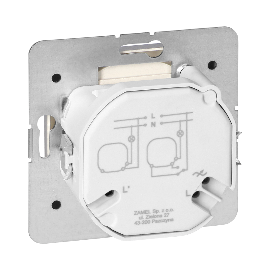 LED rotary dimmer Pearl, 230V, 50Hz, Pmin:3W, Pmax:35W, SO-1P/LED, anthracite