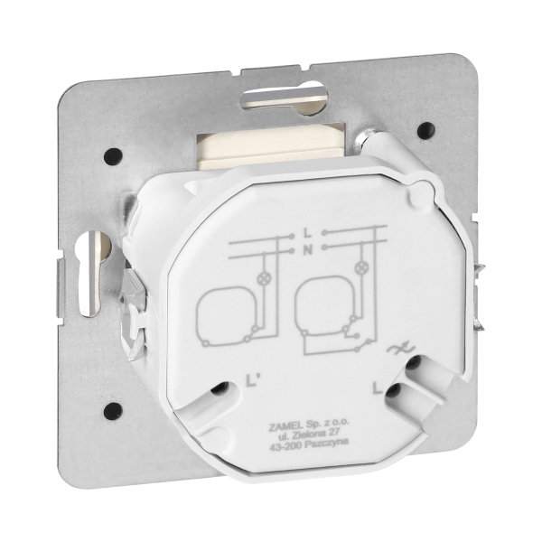 Ściemniacz obrotowy LED Pearl, 230V, 50Hz, Pmin:3W, Pmax:35W, SO-1P/LED, antracyt