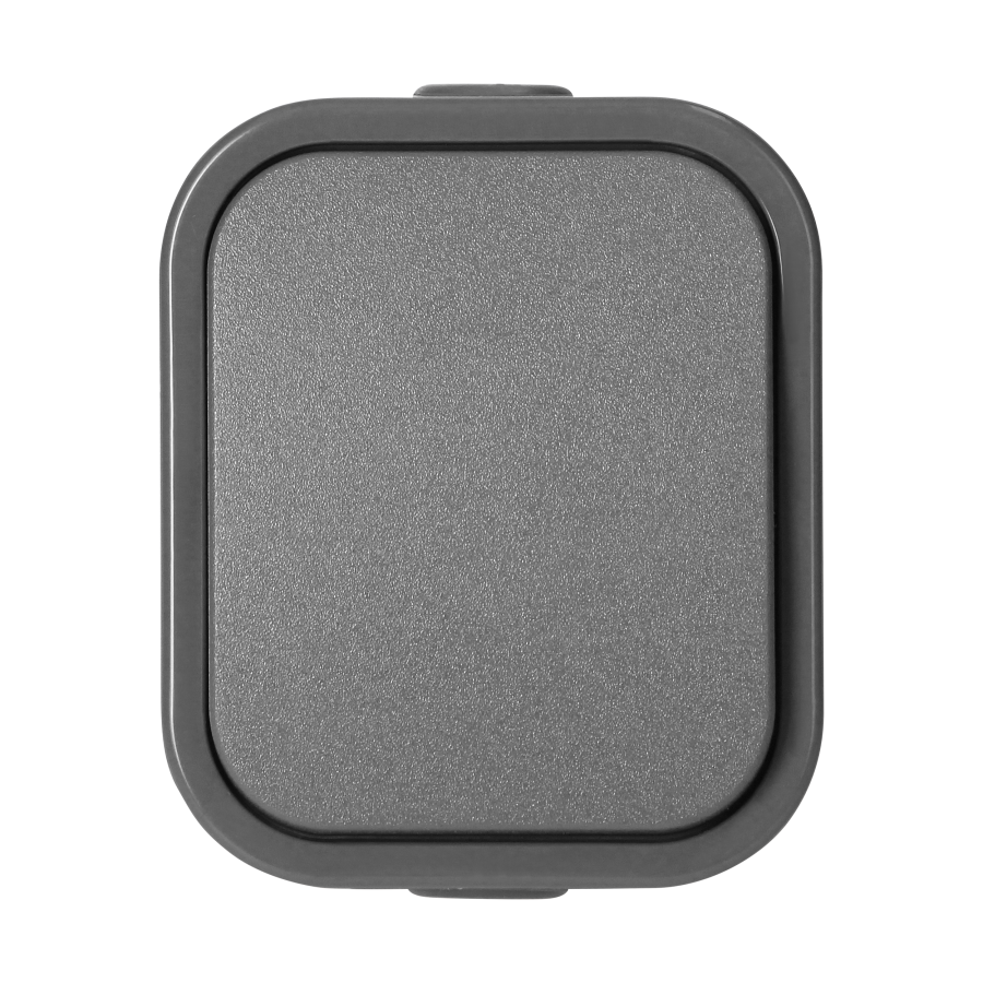 Surface-mounted single-pole switch B2, 10A, 250V, IP54, WNT-1B2, gray