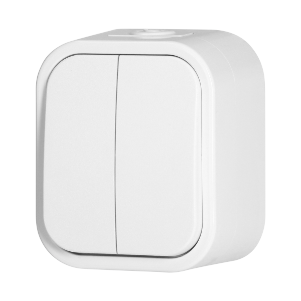 Łącznik n/t świecznikowy B2, 10A, 250V, IP54, WNT-2B2, biały