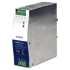 Industrial power supply for a DIN rail, 24VDC, 5A, 120W, metal housing