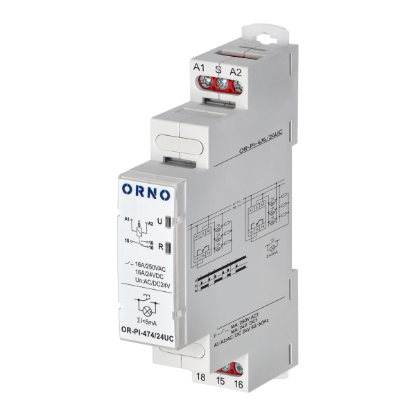 Installation bistable relay Economic, 16A, 24 VAC/DC