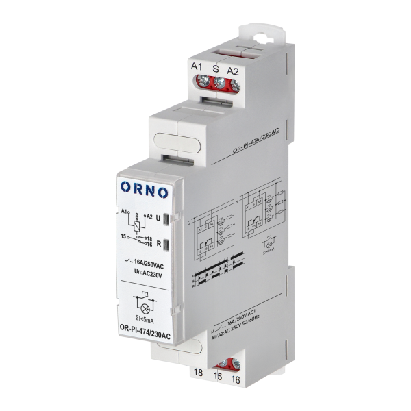 Installation bistable relay Economic, 16A, 230 VAC