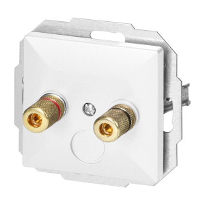 Loudspeaker socket Pearl, PT-2PG, white