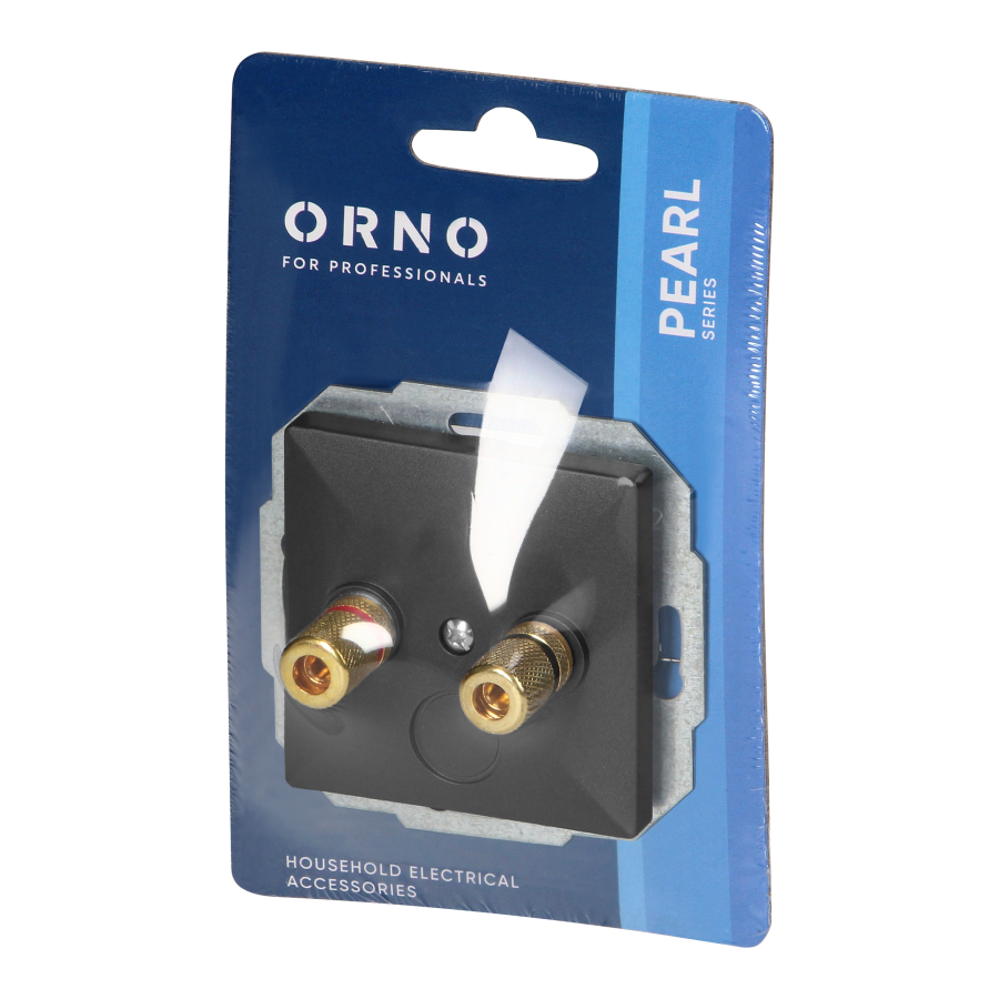 Loudspeaker socket Pearl, PT-2PG, black