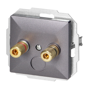 Loudspeaker socket Pearl, PT-2PG, anthracite