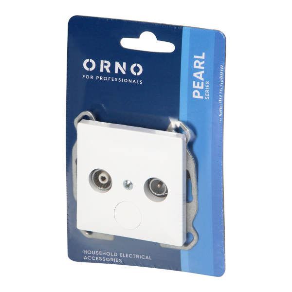 RTV end socket 1,5 db Pearl, 1,5dbt, GAP-P/K, white