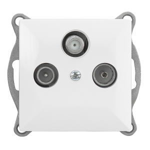 RTV/SAT satellite socket 3db Pearl, GAPS-2P, white