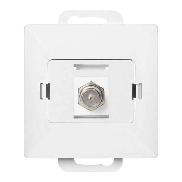 Single socket type F Pearl, TV/F-F/P1, white