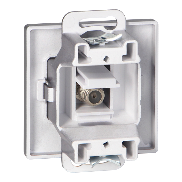 Single socket type F Pearl, TV/F-F1/P1, anthracite