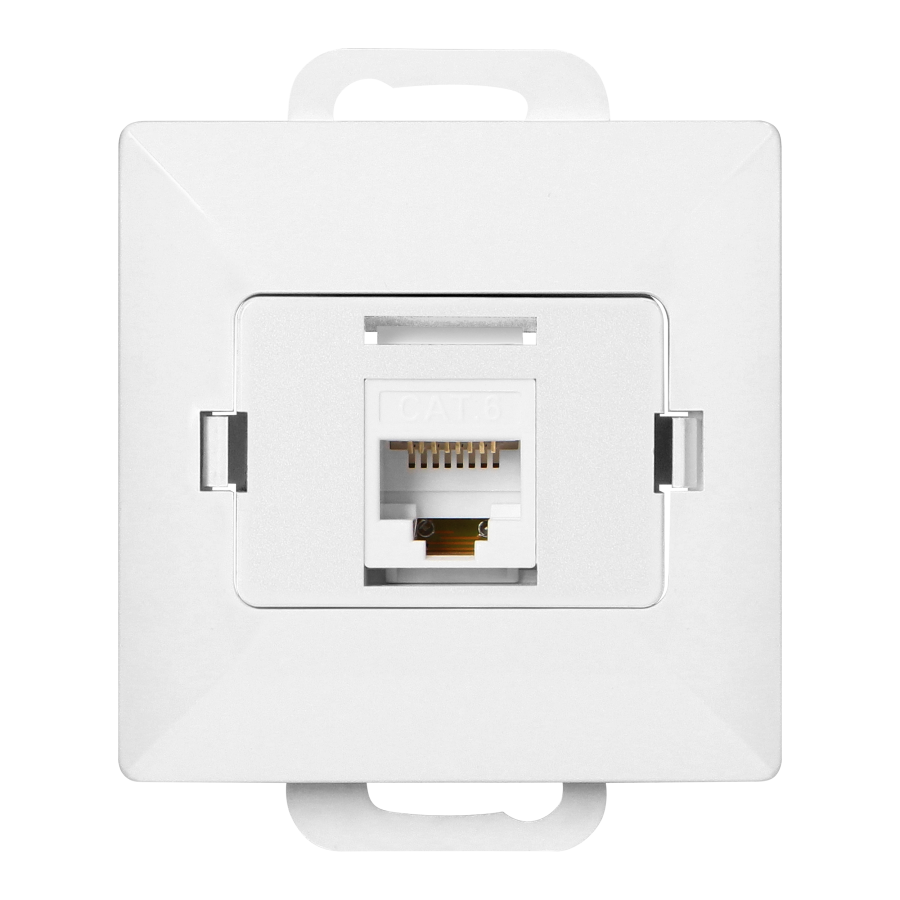 Gniazdo 1xRJ45 Cat5 Pearl, RJ45-5CAT/P1, biały