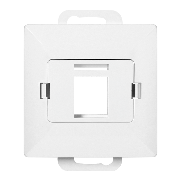 Płytka czołowa + 1xRJ45 Pearl, PC+ARJ45/P1, biały