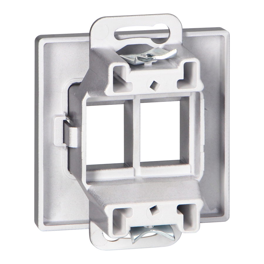 Płytka czołowa + 2xRJ45 Pearl, PC+ARJ45/P2, antracyt