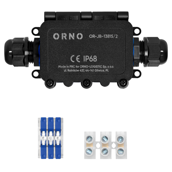 Puszka n/t HD IP68, 0,75-4,0mm², 2 dławnice M20
