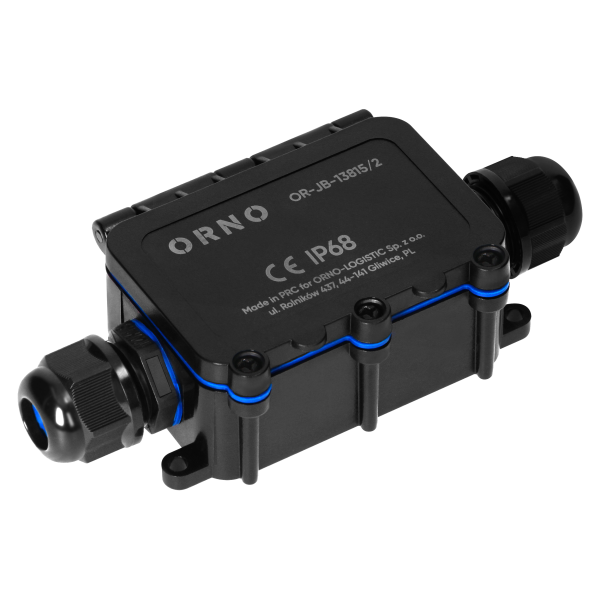 Surface-mounted junction box HD IP68, 0.75-4.0mm2, 2 glands M20