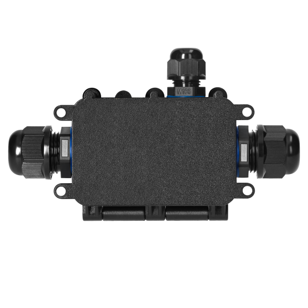 Surface-mounted junction box HD IP68, 0.75-4.0mm2, 2 glands M20, 1 gland M16