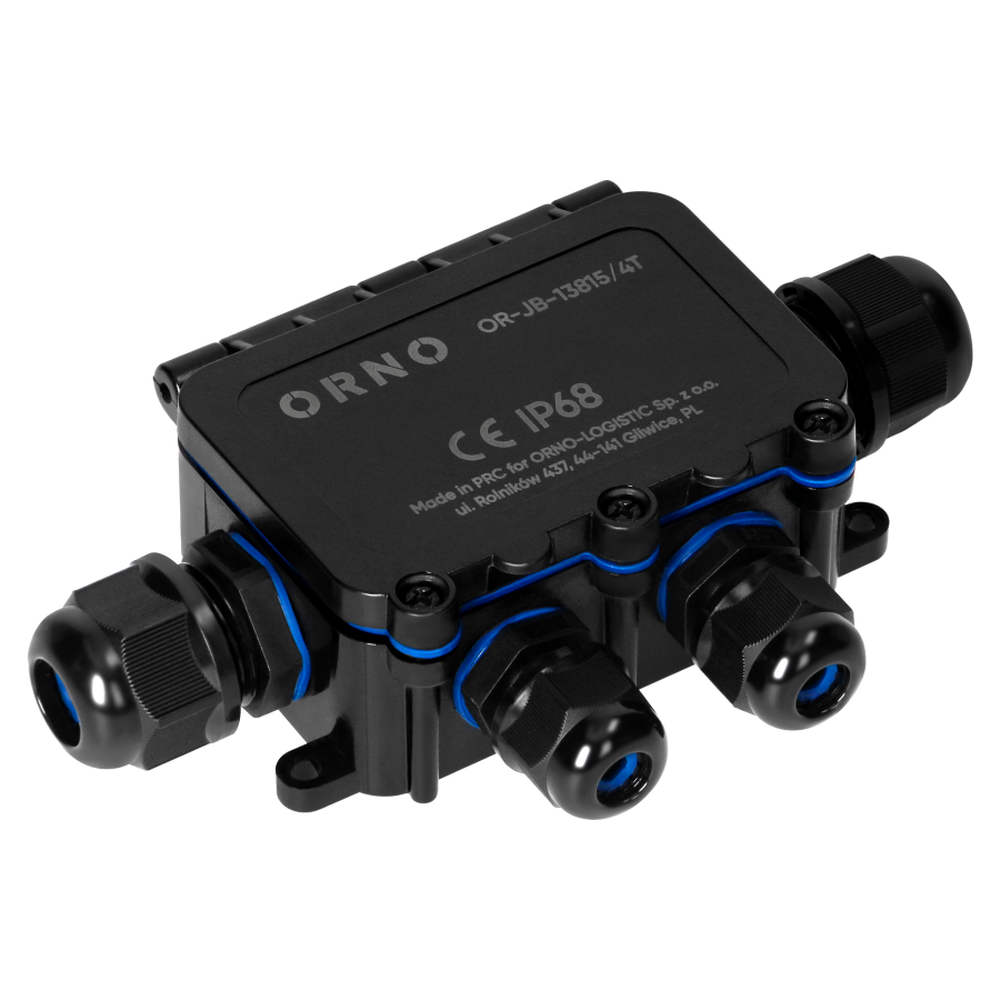 Puszka n/t HD IP68, 0,75-4,0mm² ,2 dławnice M20, 2 dławnice M16, układ T