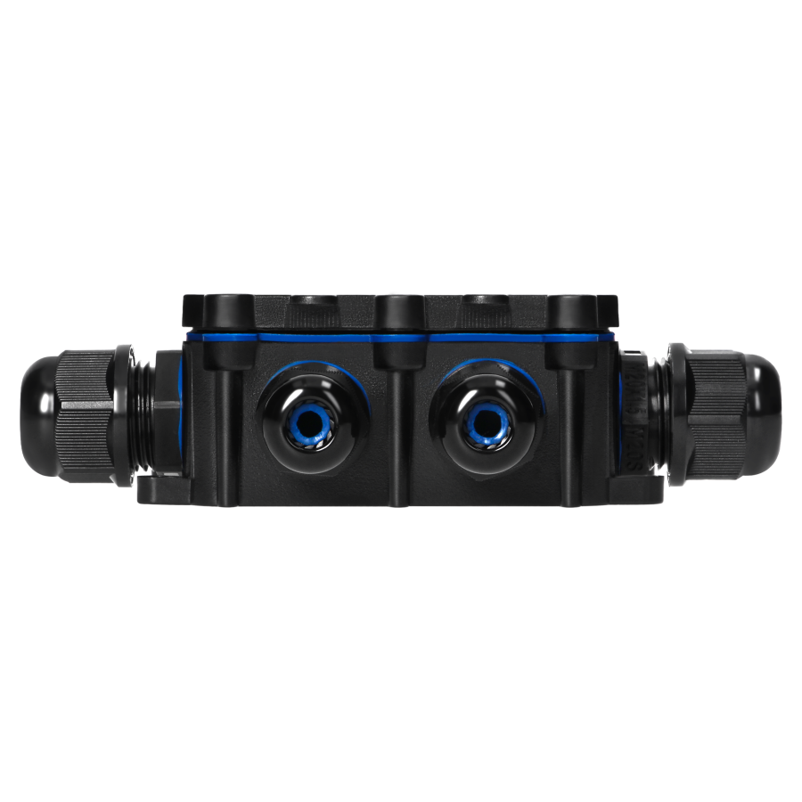 Surface-mounted junction box HD IP68, 0.75-4.0mm2, 2 glands M20, 2 glands M16, T-type