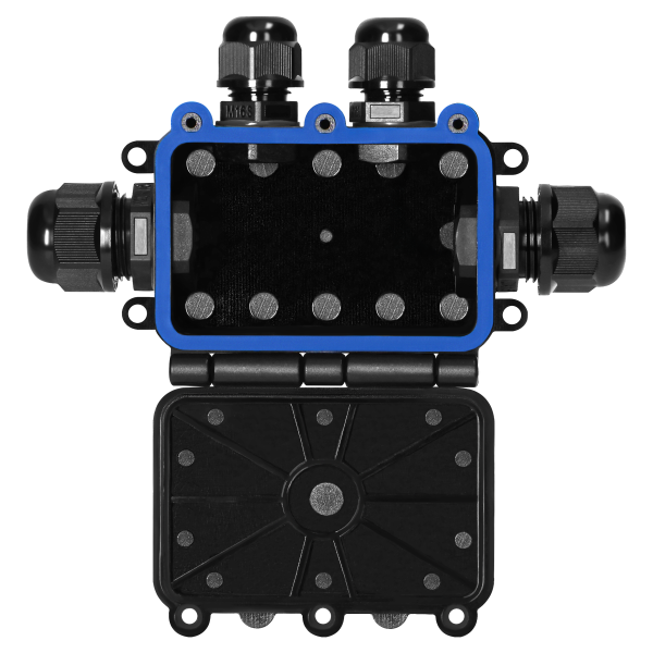 Puszka n/t HD IP68, 0,75-4,0mm² ,2 dławnice M20, 2 dławnice M16, układ T