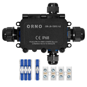 Puszka n/t HD IP68, 0,75-4,0mm² ,2 dławnice M20, 2 dławnice M16, układ X