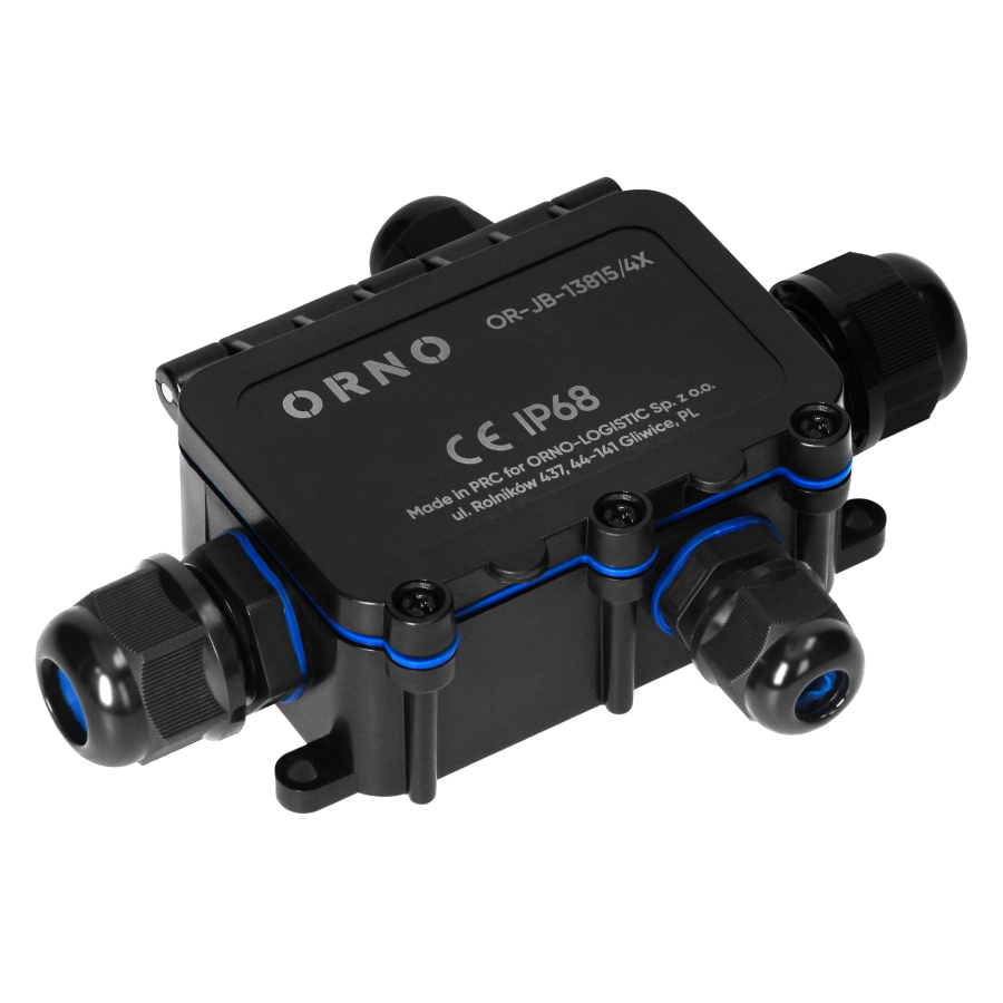 Puszka n/t HD IP68, 0,75-4,0mm² ,2 dławnice M20, 2 dławnice M16, układ X