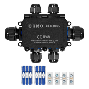 Puszka n/t HD IP68, 0,75-4,0mm² ,2 dławnice M20, 4 dławnice M16