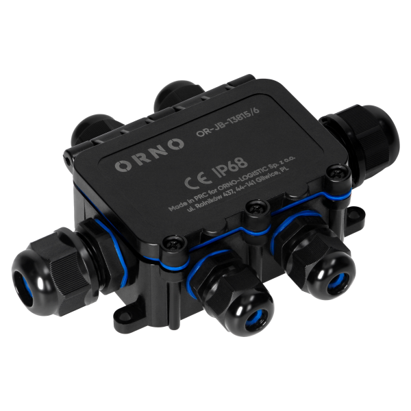 Puszka n/t HD IP68, 0,75-4,0mm² ,2 dławnice M20, 4 dławnice M16